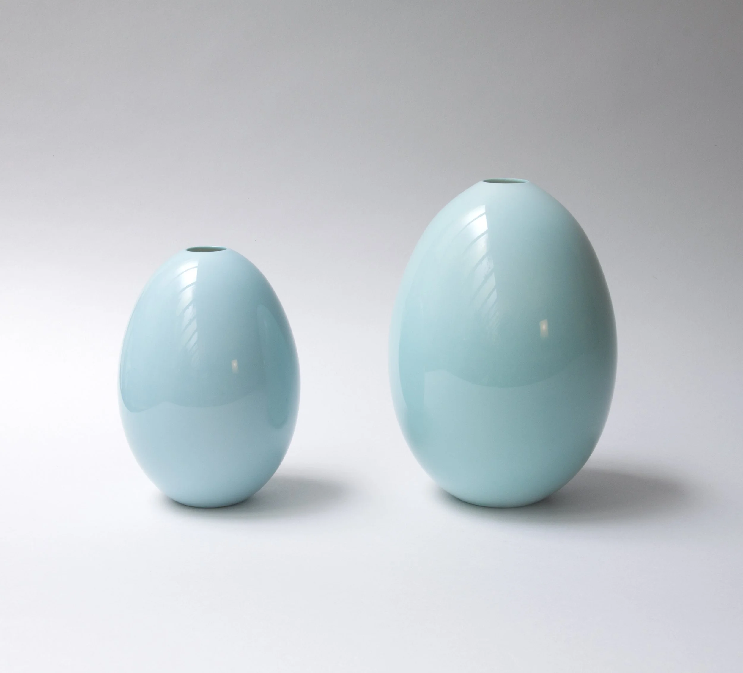 Nymphenburg Porcelain Egg Vases — Ted Muehling